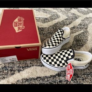 Platform checkered Vans size 7 or 7.5